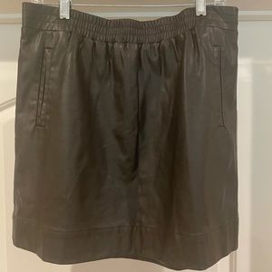 LOFT - leather skirt
